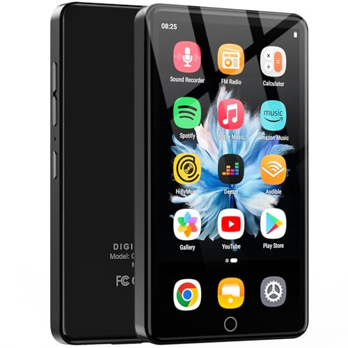 144GB MP3 Player mit WiFi & Bluetooth, 4.02“ IPS HD Touch Screen, MP4 Player mit Lautsprechern, Musikplayer für Kinder, Android Music Player vorinstalliert mit Spotify, Deezer, Play Store