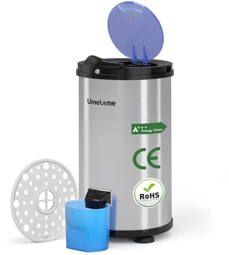 Wäscheschleudern Umelome, 4KG, Energie-und Stromsparschleuder wäscheschleuder, Energieklasse A+++, Silber
