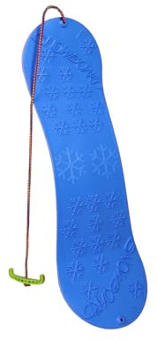 Kinder Snowboard Schlitten mit Zugseil und Griff 69 x 20,5 x 4 cm Kinderboard Rutschboard Kinderschlitten