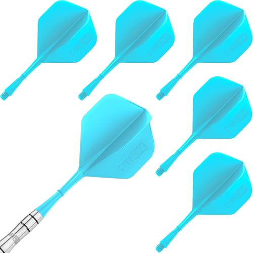 CyeeLife Dart Schäfte und Flights aus einem Stück 6 Stabile,Dartpfeile Zubehör 2BA CF01