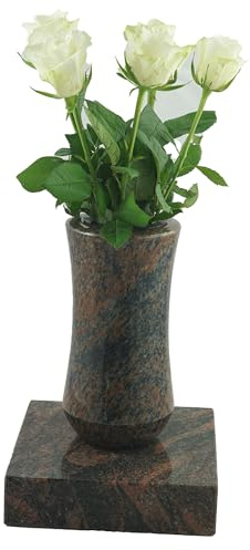 designgrab Grabvase Atria mit Granitsockel Gneis