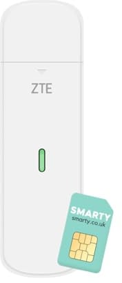 ZTE MF833, CAT4/4G USB-Dongle, entsperrt, kostengünstiges Reisen, Business-WLAN, perfekt für Streaming, Gaming, Browsing, unterstützt Multi-Band-Konfiguration, 2 Jahre Garantie und kostenlose