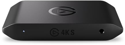 Elgato 4K S Capture Card für PS5, Xbox Series X/S | 4K60-Aufnahme, 1440p120 oder 1080p240 Passthrough, HDR10, kaum Latenz, USB-C, Analog-Audioeingang