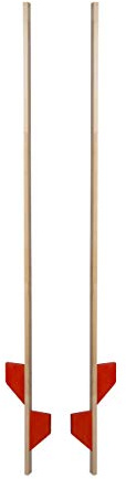 AZZAP Holzstelzen 170cm ROT Holz Stelzen Kinderstelzen Ballance