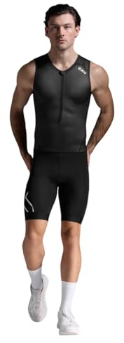 2XU Herren Core Trisuit, Schwarz/Weiß, XL