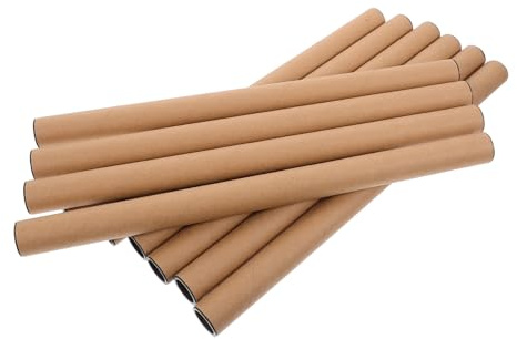 10Stücke Posterröhren aus Kraftpapier Robuste Versandrollen für Dokumente und Poster Transport Lagerung