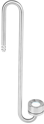Edelstahl CO2 Diffusor Kohlendioxyd Diffusor Zerstäuber CO2 Zerstäuber Blasenzähler mit U-förmigem Verbindungsrohr für Aquarium Pflanzen (20cm)