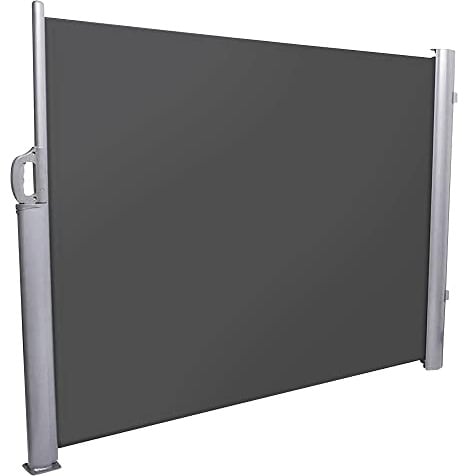 Noor Seitenmarkise Exklusiv 120x350 cm anthrazit Sichtschutz Terrasse Balkon Sonnenschutz Windschutz