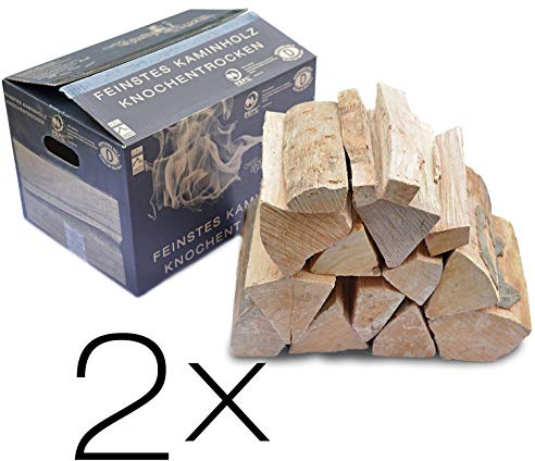 Kaminholz KaminHexen 2 x 12,5 kg Double Feature Buche, Stammholz aus Deutschland PEFC