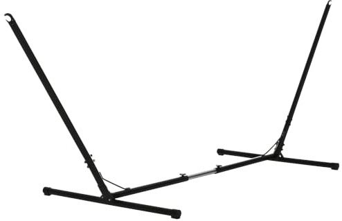 Outsunny Hängemattengestell Für Hängematte 313–388 x 109 x 116 cm | Hängemattenständer, Größenverstellbar, Bis 120 kg, Garten, Strand, Metall