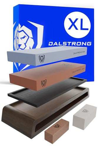 DALSTRONG - Premium Whetstones - Extra Large Grit Stones - #1000#6000 Kit Top-Grade Corundum - Thick - Ultra-Durable