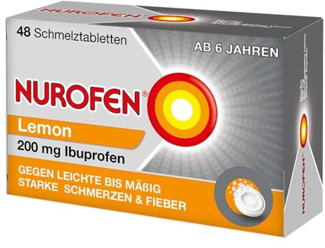 NUROFEN 200 mg Schmelztabletten Lemon 48 St