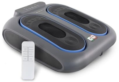 Mobiclinic, Fußmassagegerät, Vibration 10 Geschwindigkeitsstufen, 5 Programme, Timer, Fuß- und Beinmassagegerät mit Vibration, Fernbedienung und Bedienfeld LED, VIBFIT