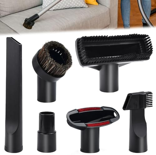 FuxFuis 6 Stück Reinigungsbürste für Staubsauger, Zubehör für Staubsauger, Universal-Staubbürste für Staubsauger, Innendurchmesser von 32 mm bis 35 mm