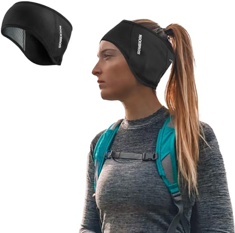 ROCKBROS Sport Stirnband Warm mit Ohrenwärmer & Ohrenschutz | Winter Kopfband, für Damen Herren Jogging Laufen Wandern Fahrrad