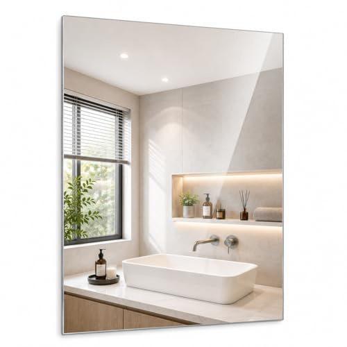 Homestyle Kristallspiegel 50 x 70 cm Rahmenlos Wandspiegel