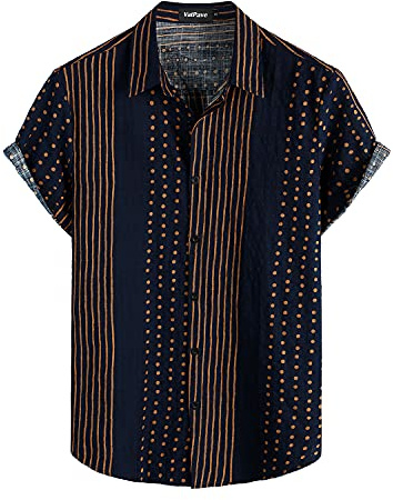 VATPAVE Herren Hawaiian Shirt Hemd