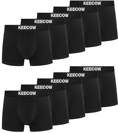 Bobelle Boxershorts Herren 10er Pack, Unterhosen Männer Unterwäsche Retroshorts Baumwolle Atmungsaktive (DE/NL/SE/PL, Alphanumerisch, L, Regular, Regular, Schwarz)