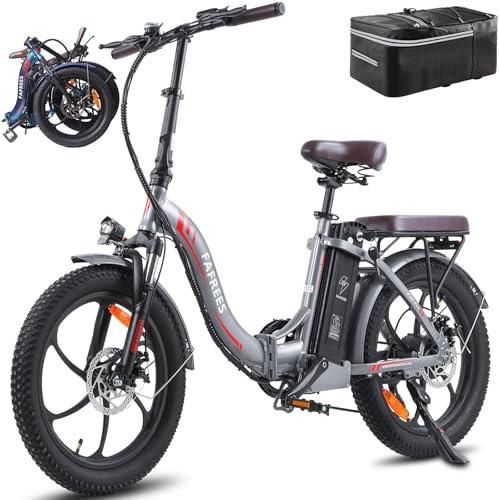 Fafrees F20 PRO E Bike Klapprad 20 Zoll Tiefeinsteiger [ Offiziell ] 20AH/ 25AH 36V Akku Elektro Fahrrad Mountainbike für Erwachsene, Pedelec Ebike 140kg, Elektrofahrrad 250W, E Fatbike 20°