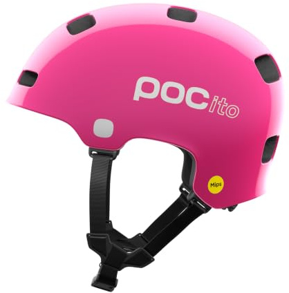 POC POCito Crane MIPS – Kinder‑Fahrradhelm mit MIPS Evolve, Robuster PC‑Schale, Reflektierenden Details, Fluoreszierender Sichtbarkeit & 360° Passform für Stadt & Freizeit