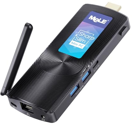 MeLE PCG02 Lüfterloses PC-Stick, N4000 4GB 128GB, HDMI 4K, Windows 11 Home