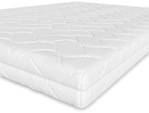 Amazon Basics Komfortschaummatratze mit 7 Zonen, Mittel Fest (H3), 90 x 190 x 15 cm, Weiß