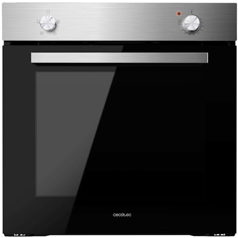 Cecotec Einbauofen Bolero Hexa C126000 Inox A. 2800 W, 77 L Kapazität, 4 Funktionen, Steam Assist, Steam EasyClean, Cooling Fan, Triple Glass, Energieeffizienzklasse A, Innenbeleuchtung