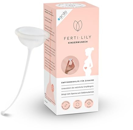 Ardo FERTI-LILY Kinderwunsch Empfängnishilfe, Schwangerschafts Hilfsmittel - natürlich sanft hormonfrei - Anwendung für zuhause, 100% medizinisches Silikon, Babyplanung & Schwanger werden
