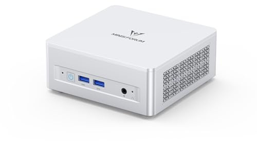 MINIS FORUM UM870 Slim Mini-PC, AMD Ryzen 7 8745H Desktop-Computer (8C/16T, bis zu 4,9 GHz), DP/HDMI 2.1/USB4, 4 x USB Typ A, WIFI6E/BT5.2, kein RAM/SSD