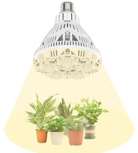 SANSI 24W LED Pflanzenlampe Vollspektrum E27, Grow Light für Zimmerpflanzen