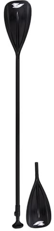 F2 SUP Paddel Kajak Alu/Carbon 4 teilig Schwarz Stand up Paddling Kayak Paddle