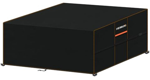 HEIMUNI Abdeckung für Gartenmöbel 200x180x90cm Wasserdicht 420D Oxford Gewebe Loungemöbel Abdeckung Schutzhülle für Loungemöbel Möbelsets Sitzgruppe Winterfest Gartentisch Abdeckplane