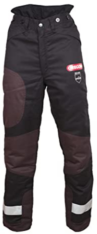 Oregon Yukon+ Typ A Klasse 1 (20 m/s) Schnittschutz-Bundhose Schwarz, PSA Schutzausrüstung, Größe M (EU 46-48)