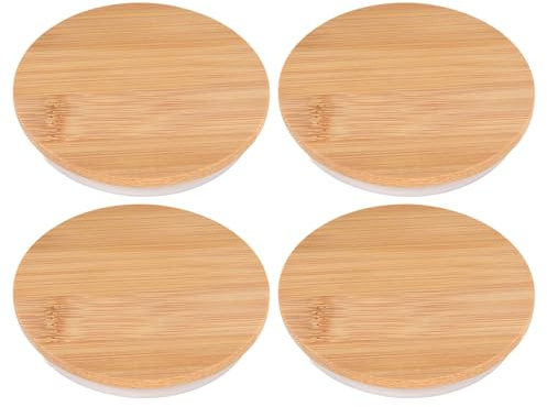 Karaffendeckel, Karaffendeckel, geeignet für Karaffen mit einem Innendurchmesser von 6,6 - 7,9 cm, für Party- und Tee- und Saftkaraffen (4 Stück)