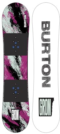 Burton Kinder Grom Snowboard, Violett/Blaugrün, 130 cm