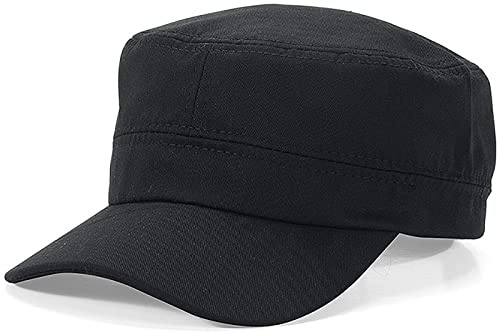 XYIYI Unisex Baumwoll Army Cap Baseball Cap Verstellbare Military Flat Kappe Cadet Hat