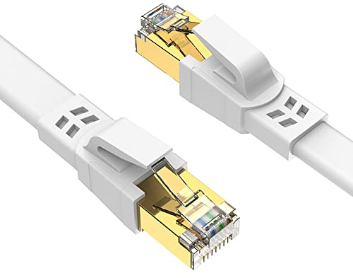 Ercielook lan kabel CAT8 Hochgeschwindigkeits - 1,5m 2m 3m 5m 10m 15m 20m Netzwerkkabel für den Außen- und Innenbereich, 40 Gbit/s lankabelverlaengerung für Router/Gaming/Modem (1,5m)