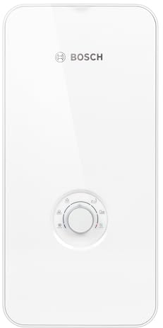 Bosch elektronisch geregelter Durchlauferhitzer Tronic Comfort Plus 15/18/21 kW - Umschaltbar, druckfest, stufenlose Temperaturwahl, moderne Glas-Optik, weiß [Energieklasse A]