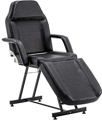 BarberPub Kosmetikliege Therapieliege Massageliege Tattooliege Kosmetikstuhl Schönheitsausrüstung 0015BK (Schwarz)