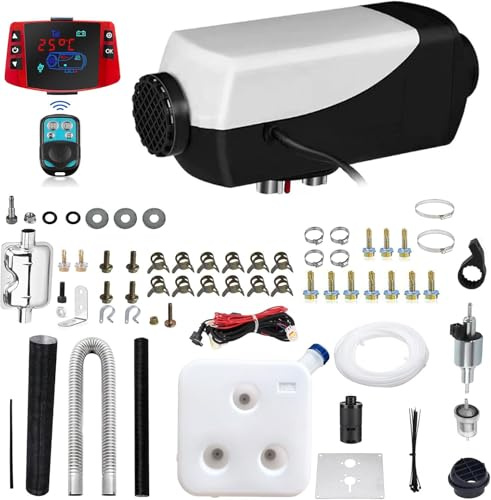 ZHIBANG Diesel-Luftheizung Einzigartige intelligente 12V/8KW Dieselheizungen, Autoheizung mit LCD Display, 10L Kraftstofftank, geeignet für Wohnmobil, Anhänger, LKW, Boot,Familiengebrauch (ZB-016)