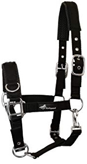 JF-Reitsport Kappzaum Pro 4-Fach verstellbar weich und Stoßabsorbierend unterlegt COB, Schwarz