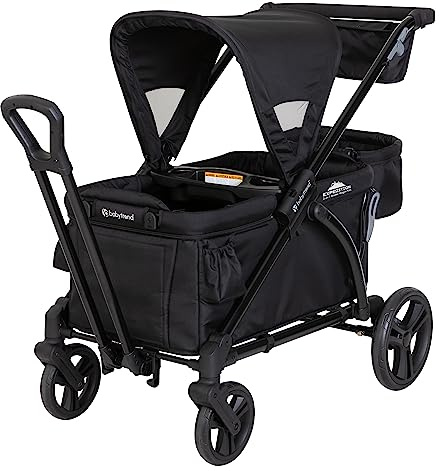 Baby Trend Expedition 2 in 1 Kinderwagen Wagon Plus Ultra Black Schiebe und Ziehfunktion Sitz f�r 2 Kinder Gro�es Staufach UPF 50+ Verdeck Einfach faltbar