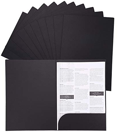 10 Stück Kraft Dokumentenmappe Mappe A4 Ordner Set Aktenordner Recycling-Karton DIN A4 Aufbewahrungsmappe Bewerbungsmappen Präsentationsmappe A4 POP Mappen für Schule, Uni, Projekt, Business