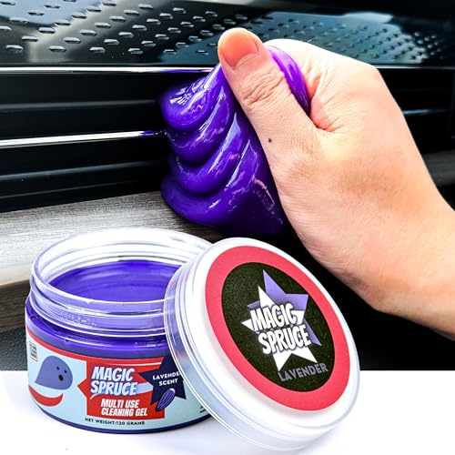 ToysButty Auto Reinigungsgel Auto Innenraum Reiniger, Tastatur Reinigungsgel,Auto Zubehör mit Geruch Lavendel Duft,Auto Gadget, Car Reiningunsgel Gel Auto Innenraum Reiniger, Laptop Reinigungs Kit