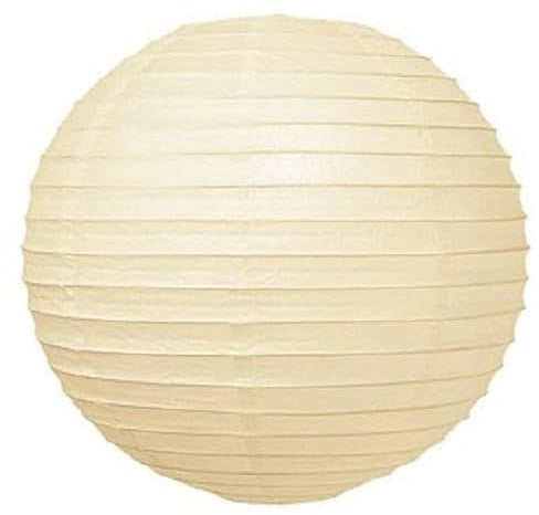 Lampion schwer entflammbar cremeweiß 45 cm
