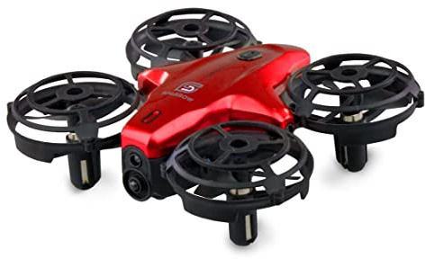 Amewi 25324 Sparrow Mini-Drohne mit Steuerungssensoren, rot