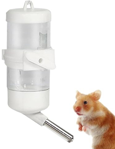 Kleine Nagetier Trinkflasche - Tränke für Kaninchen | Tropfsichere Trinkflasche Für Frettchenkäfig Rennmäuse Hamster Igel Kleintiere