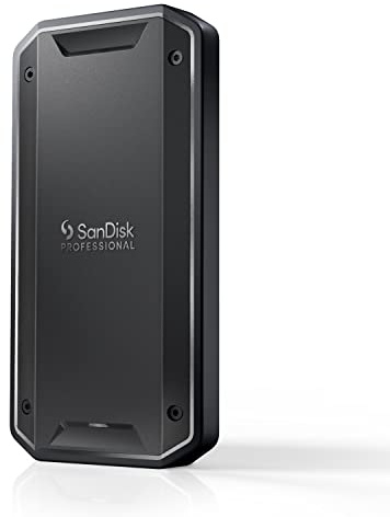 SanDisk® PROFESSIONAL PRO-G40™ SSD 4 TB (mobile SSD, robuste NVMe™ SSD mit Thunderbolt™ 3, USB-C™, bis zu 3.000 MB/s, IP68 Gehäuse, staub- und wasserbeständig)