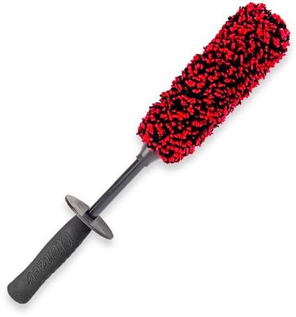 Clenzee Premium-Mikrofaser-Radbürste, weicher, nichtmetallischer Felgenreiniger und Felgenbürste, 38 cm lang, Normale Größe