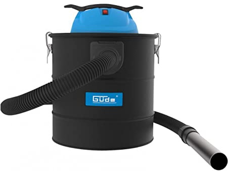 Güde GA 18-1200.1R Aschesauger – 230 Volt, 1200 Watt, 18 Kilopascal Unterdruck, 18 Liter Behälter, mit HEPA-Filter, Selbstreinigungsfunktion, Metall-Saugschlauch und Alu-Saugrohr, für Kamin, Ofen